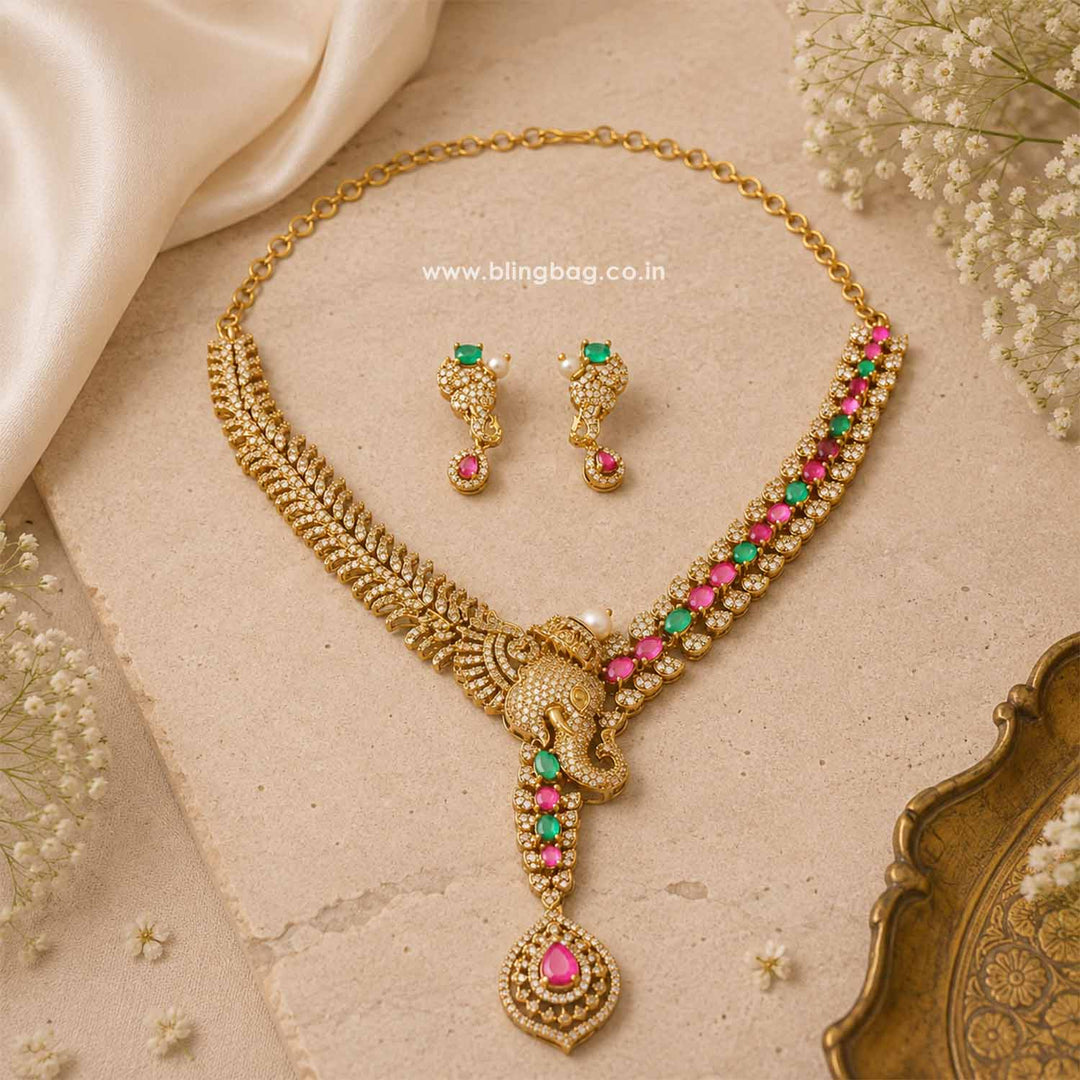 Multicolor Isabellaa Victorian Jewellery Set - New Arrival