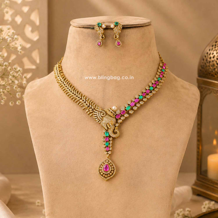 Multicolor Isabellaa Victorian Jewellery Set - New Arrival