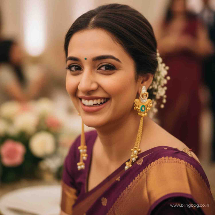 Multicolor Ishitaya Oxidised Danglers