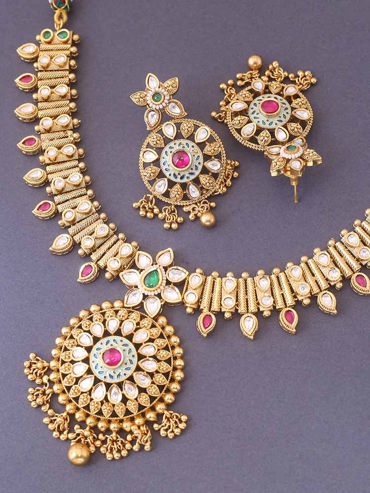 Multicolor Iswarya Hasli Rajwadi Set