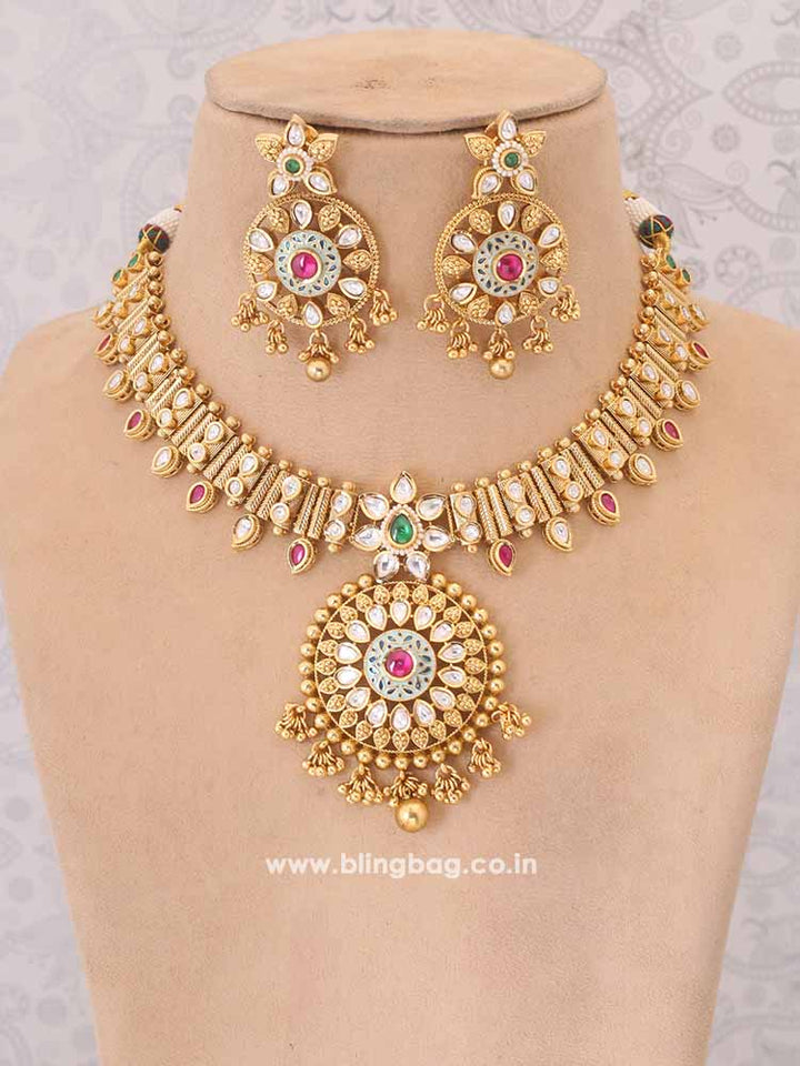 Multicolor Iswarya Hasli Rajwadi Set