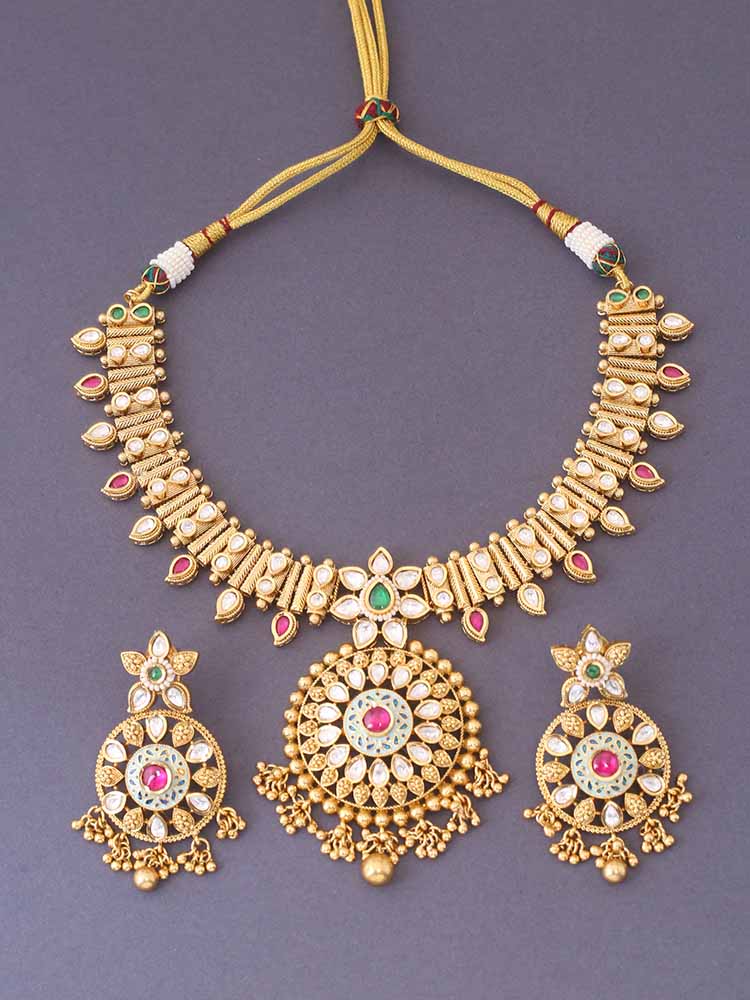 Multicolor Iswarya Hasli Rajwadi Set