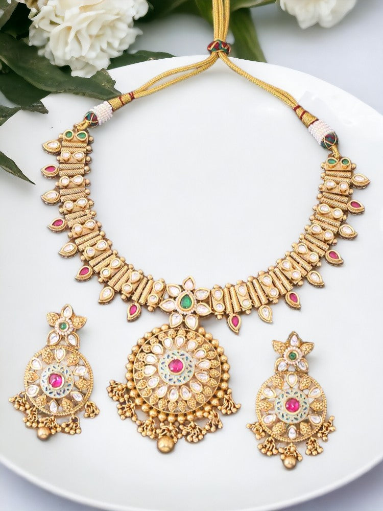 Multicolor Iswarya Hasli Rajwadi Set