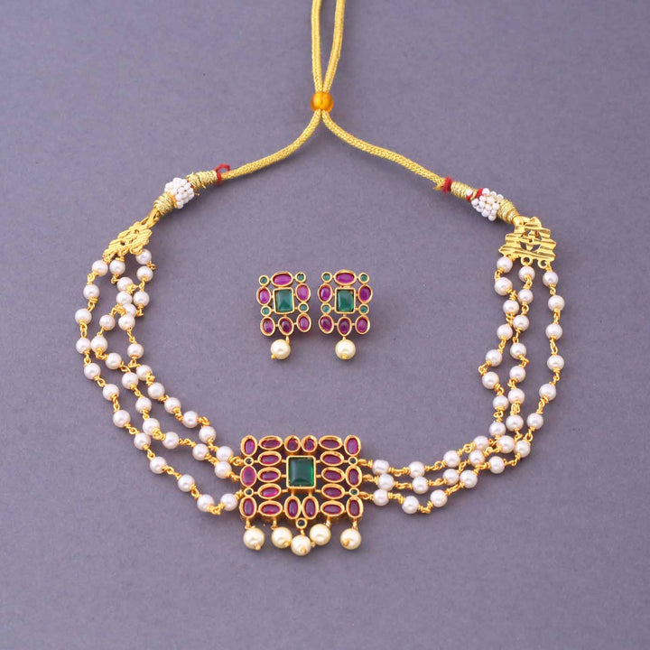Multicolor Jahsev Antique Jewellery Set - New Arrival