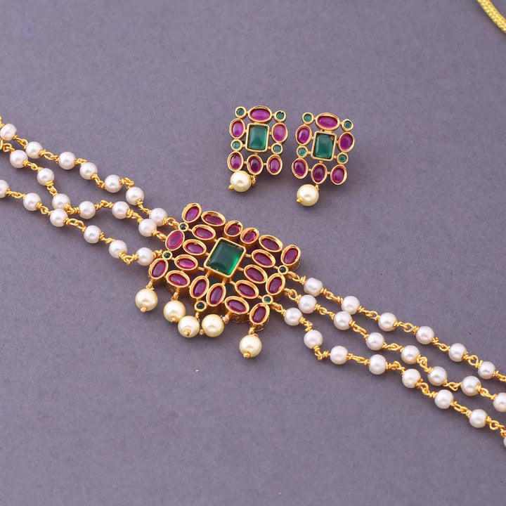 Multicolor Jahsev Antique Jewellery Set - New Arrival