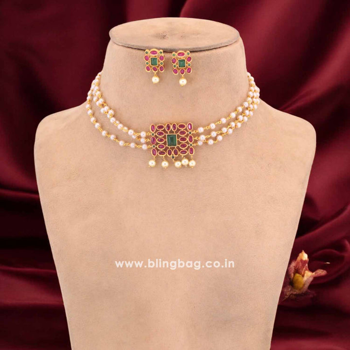 Multicolor Jahsev Antique Jewellery Set - New Arrival