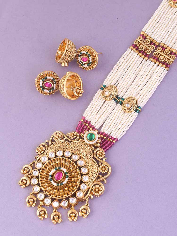 Multicolor Jaithra Rajwadi Set