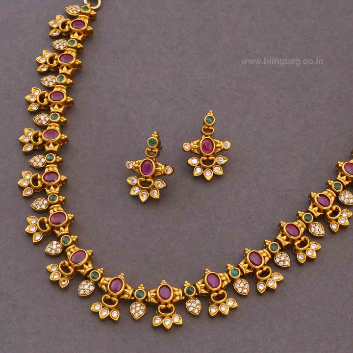 Multicolor Japna Antique Jewellery Set - New Arrival