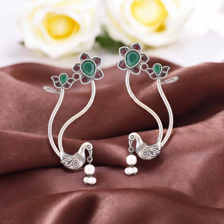 Multicolor Jashria Oxidised Danglers