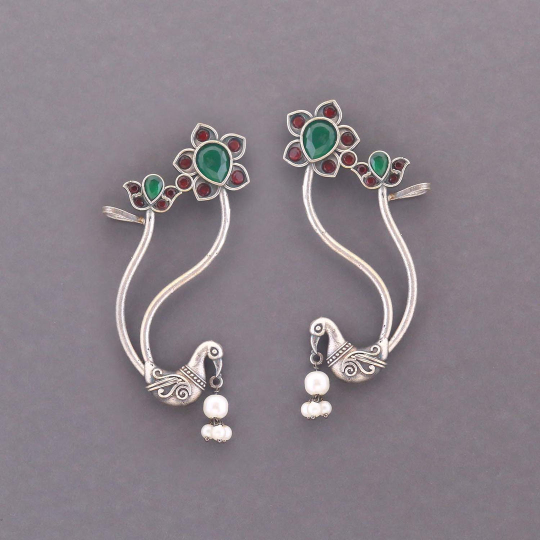 Multicolor Jashria Oxidised Danglers