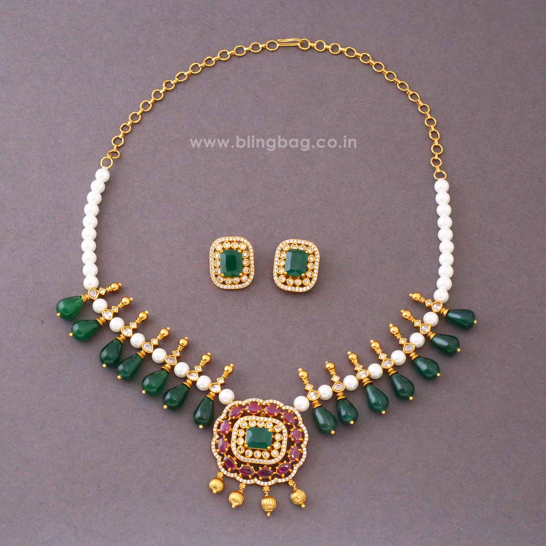 Multicolor Jaya Antique Jewellery Set- New Arrival