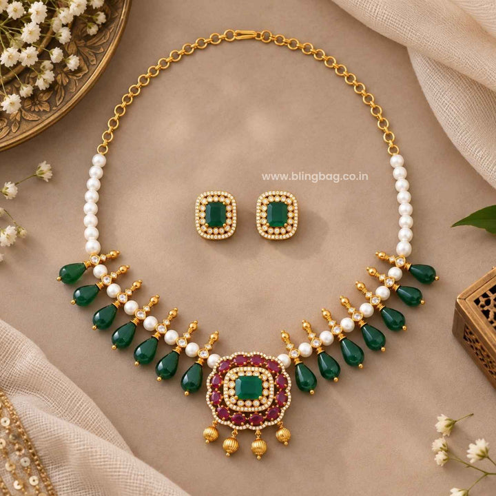 Multicolor Jaya Antique Jewellery Set- New Arrival