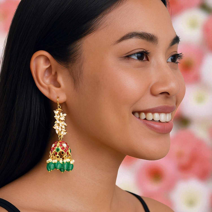 Multicolor Jayabalan Jhumkis