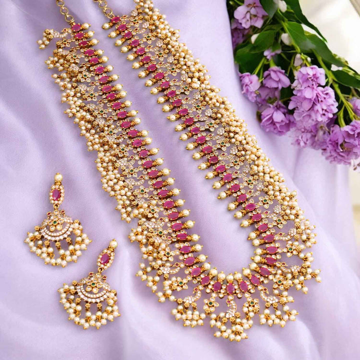 Multicolor Jeevika Antique Jewellery Set - New Arrival