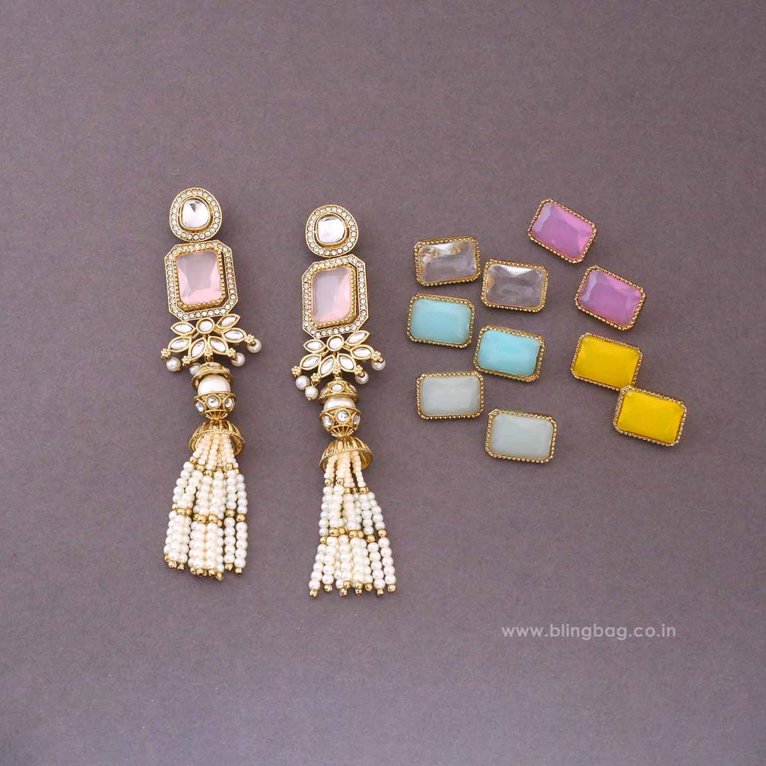 Multicolor Jewel Color Changeable Danglers