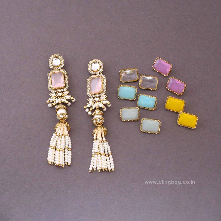 Multicolor Jewel Color Changeable Danglers