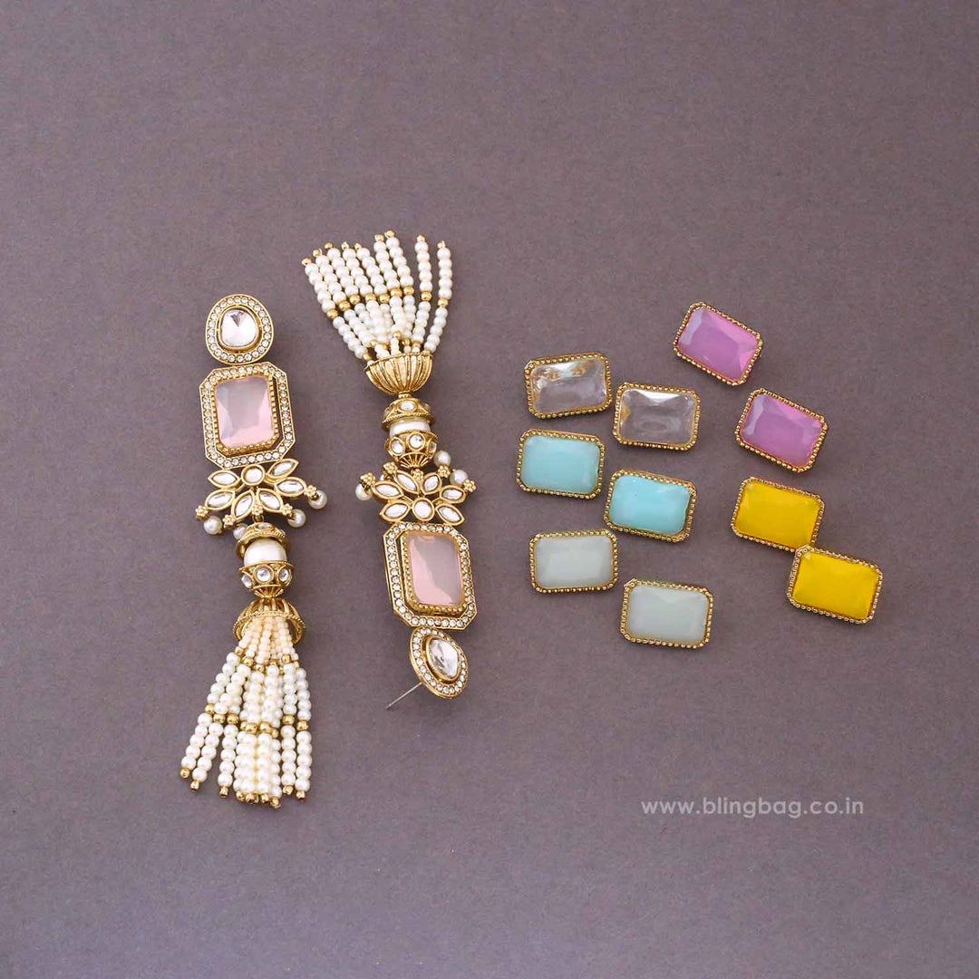 Multicolor Jewel Color Changeable Danglers
