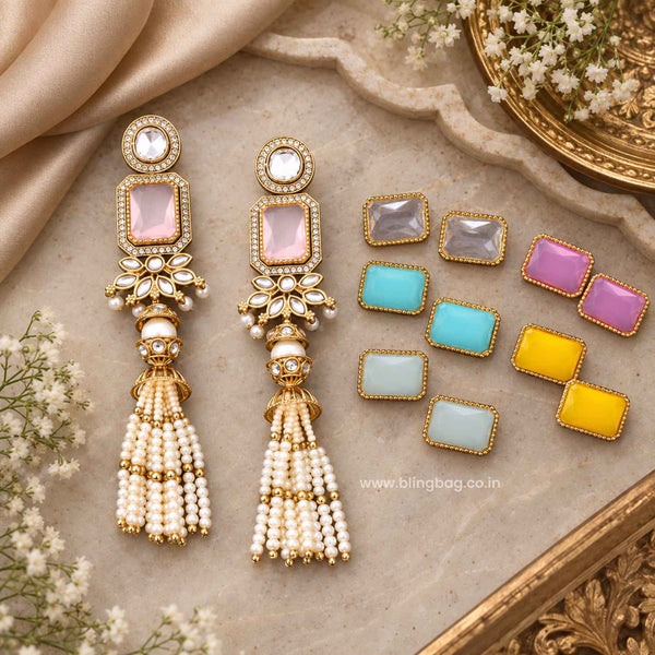 Multicolor Jewel Color Changeable Danglers