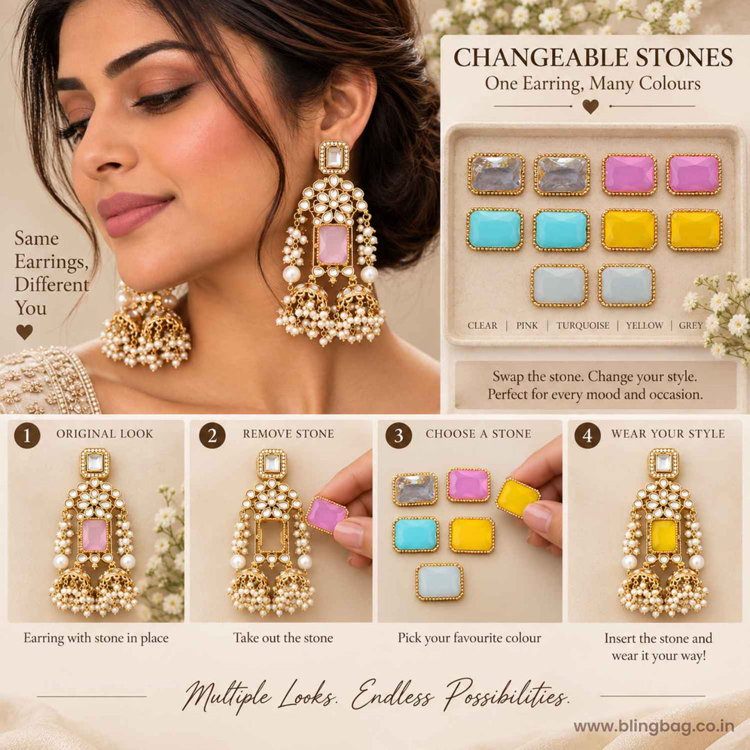Multicolor Jolie Color Changeable Danglers