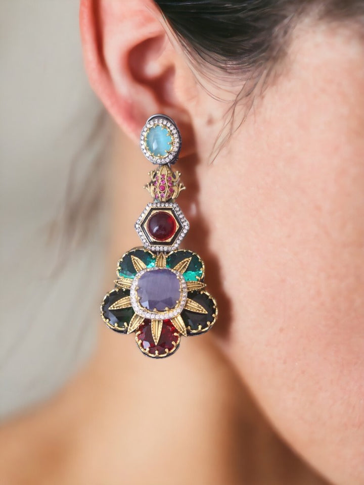 Multicolor Juiely Danglers