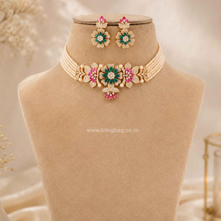 Multicolor Juliaia Zirconia Jewellery Set- New Arrivals