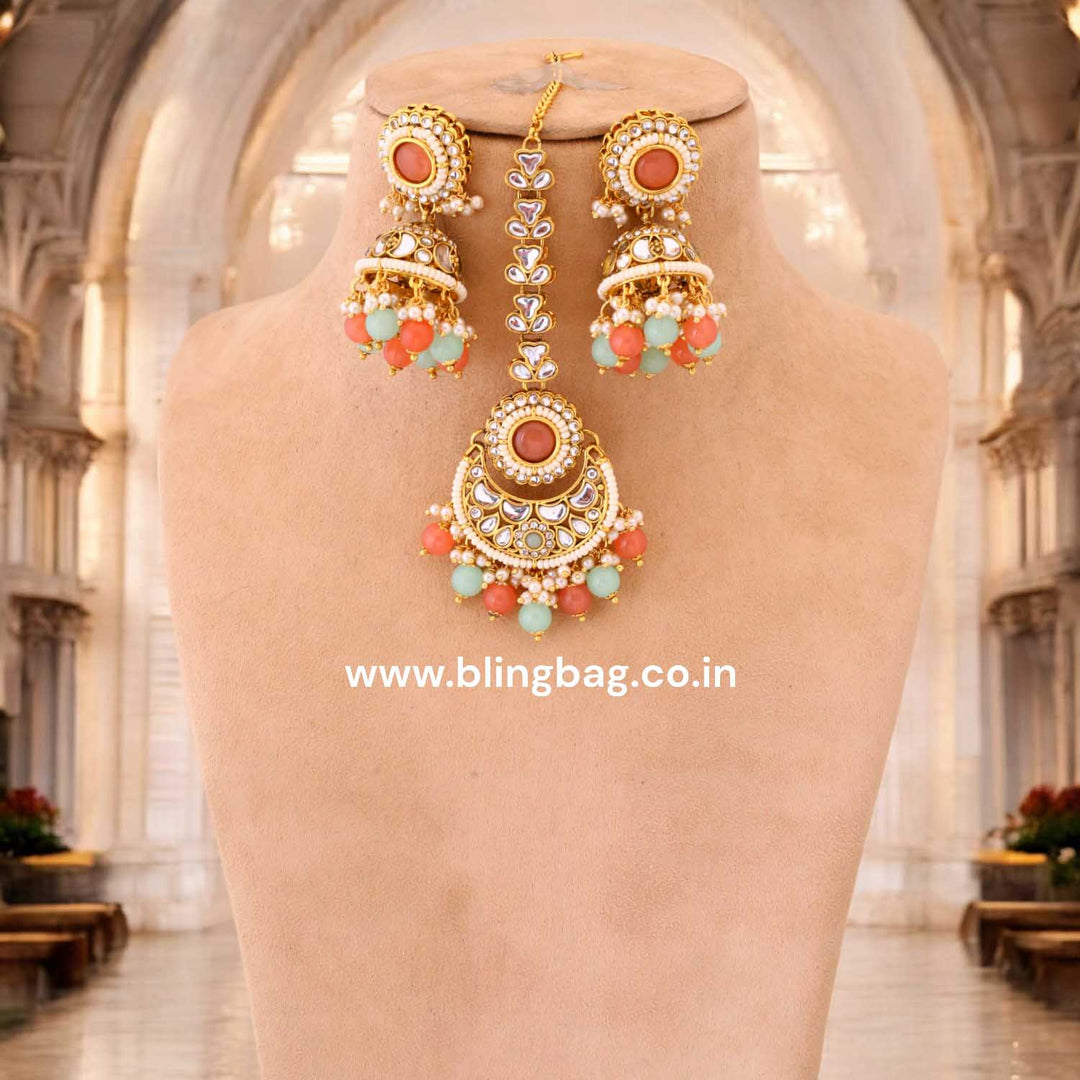 Multicolor Kaira Kundan Jewellery Set