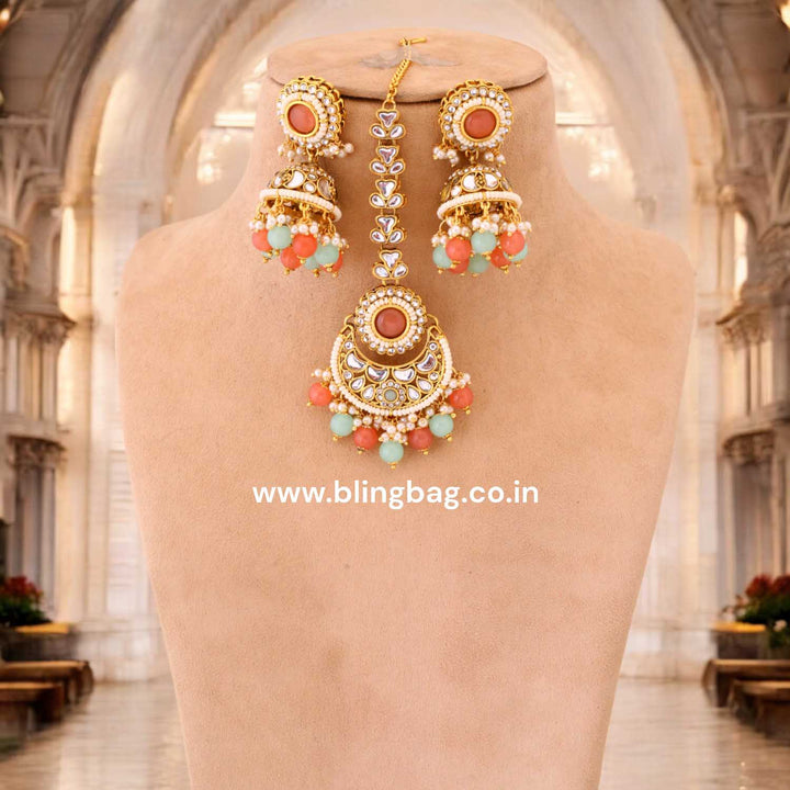 Multicolor Kaira Kundan Jewellery Set