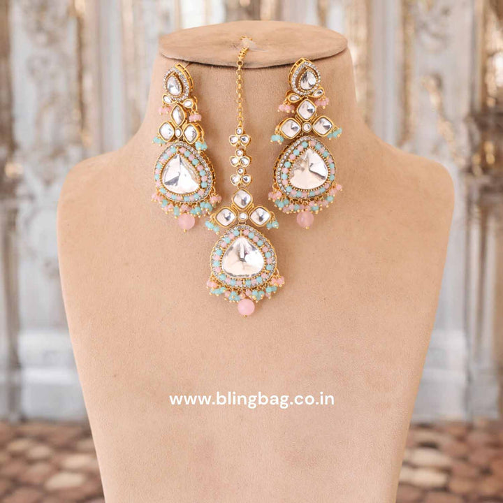 Multicolor Kairavi Kundan Jewellery Set