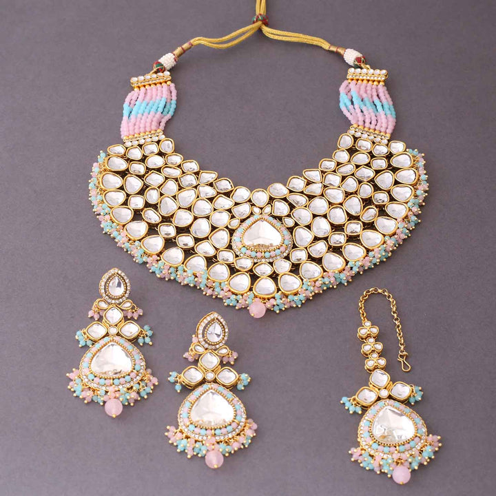 Multicolor Kairavi Kundan Jewellery Set