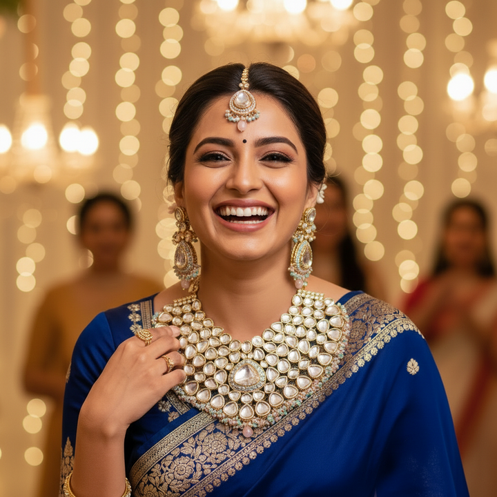 Multicolor Kairavi Kundan Jewellery Set