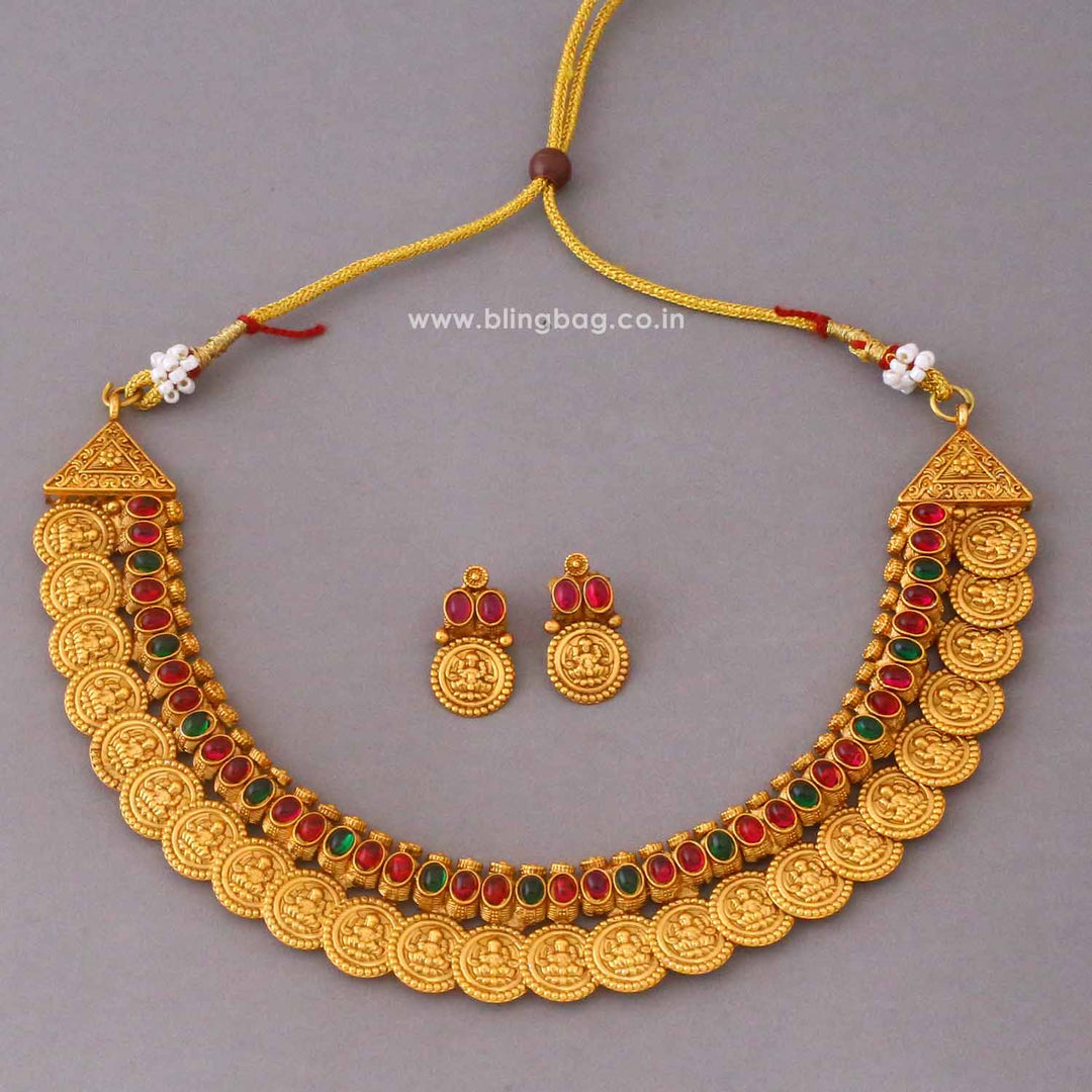 Multicolor Kaliya Temple Jewellery Set- New Arrival