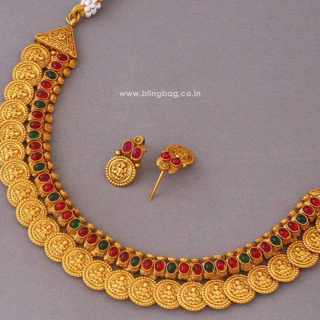 Multicolor Kaliya Temple Jewellery Set- New Arrival