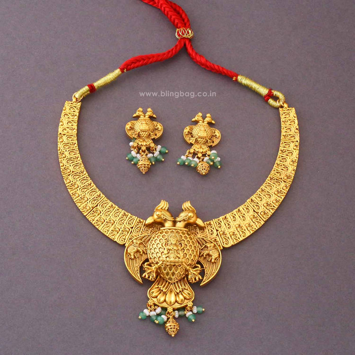 Multicolor Kamakshia Temple Jewellery Set- New Arrival