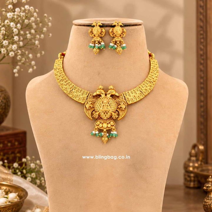 Multicolor Kamakshia Temple Jewellery Set- New Arrival
