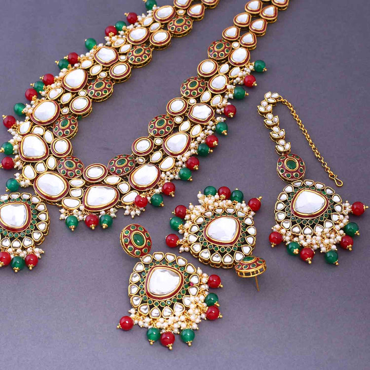 Multicolor Kareena Kundan Jewellery Set