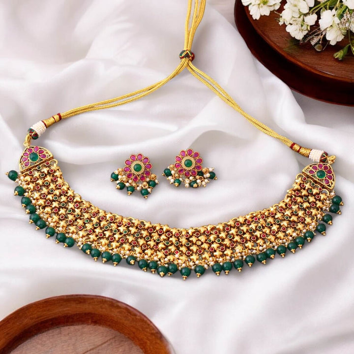 Multicolor Karishma Antique Jewellery Set - New Arrival