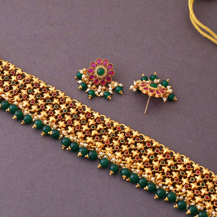 Multicolor Karishma Antique Jewellery Set - New Arrival