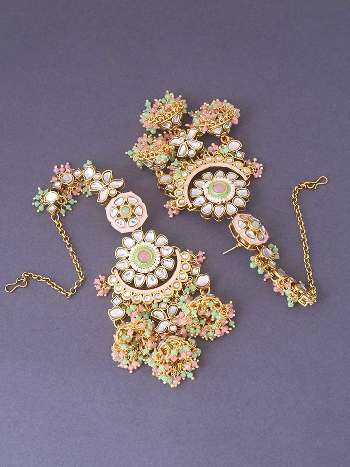 Multicolor Kasi Jhumkis