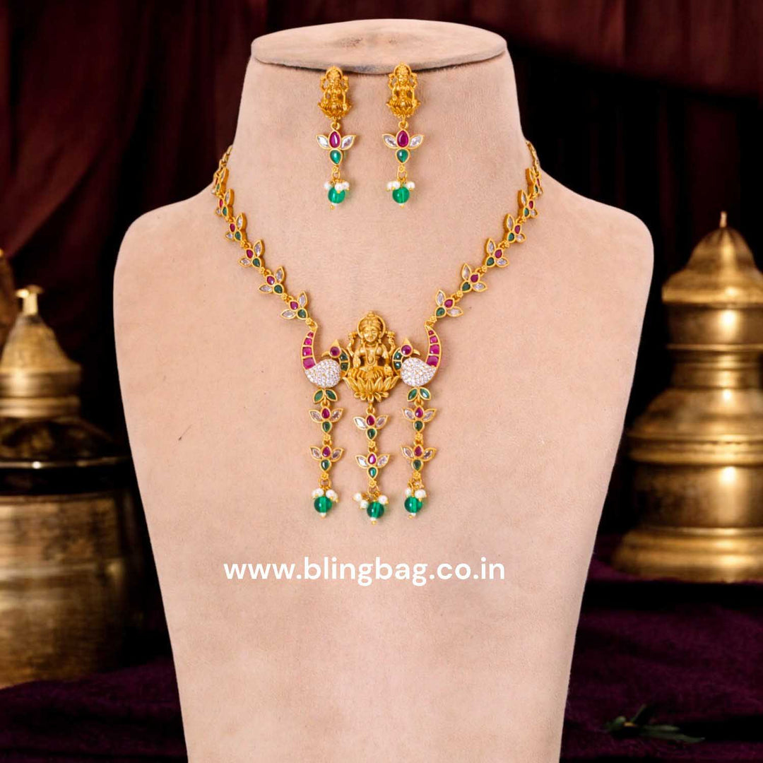 Multicolor Kaushala Antique Jewellery Set - New Arrival
