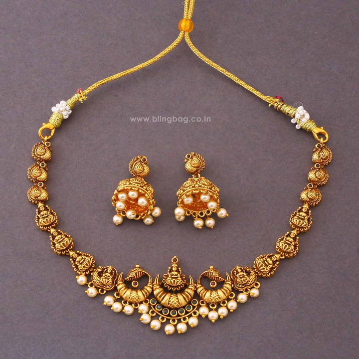 Multicolor Kaveriika Temple Jewellery Set- New Arrival