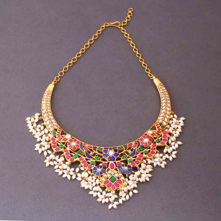 Multicolor Kavisha Hasli Antique Jewellery Set- New Arrival
