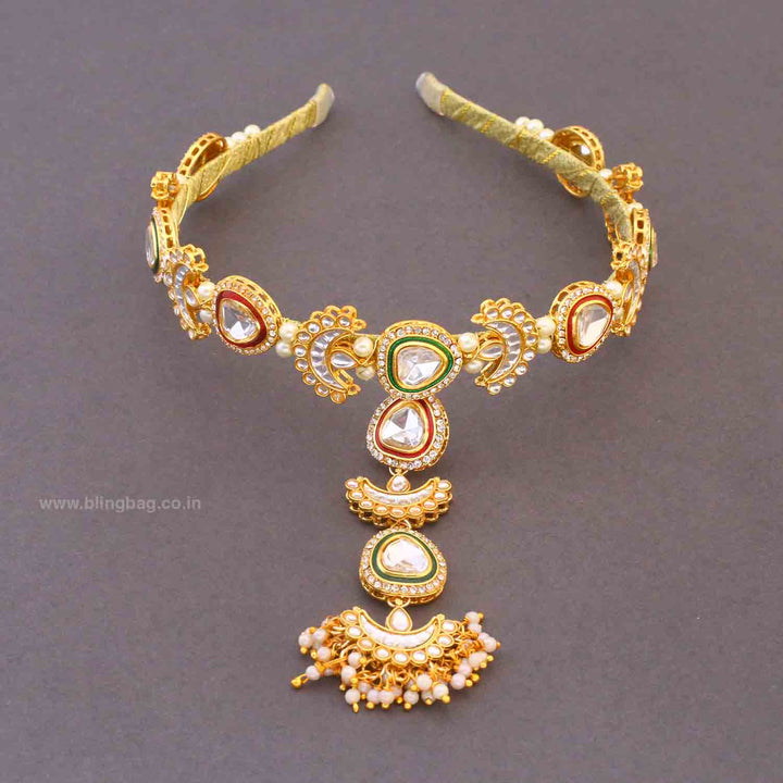 Multicolor Kaviska Hairband With Tikka