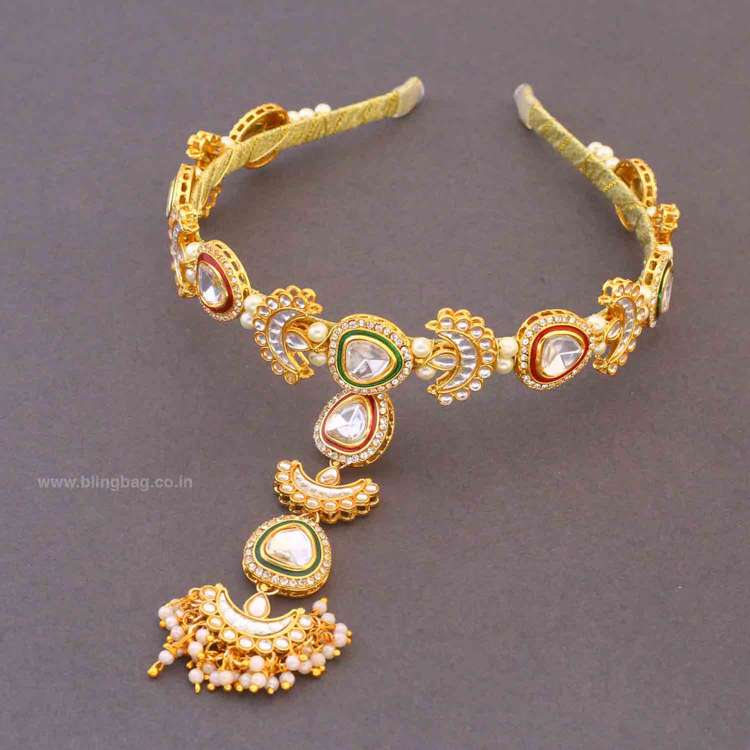 Multicolor Kaviska Hairband With Tikka