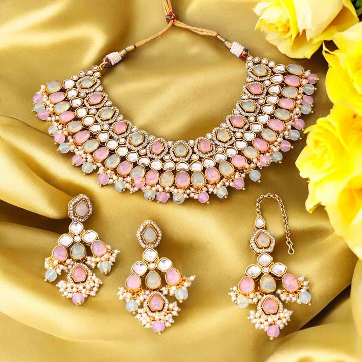 Multicolor Kaviya Kundan Jewellery Set