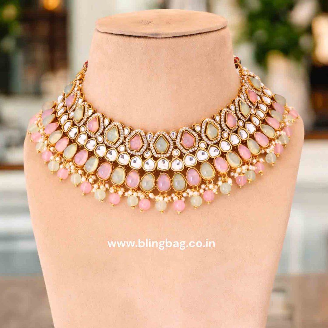 Multicolor Kaviya Kundan Jewellery Set