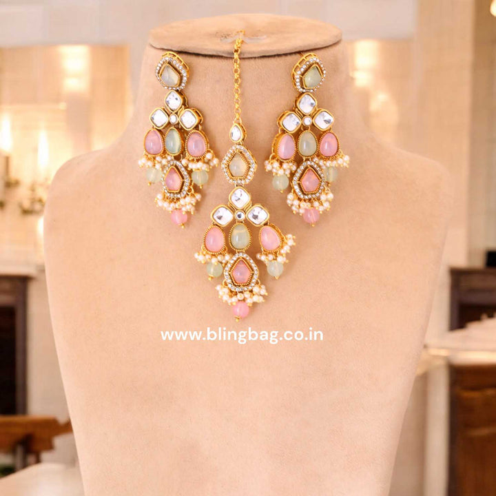 Multicolor Kaviya Kundan Jewellery Set