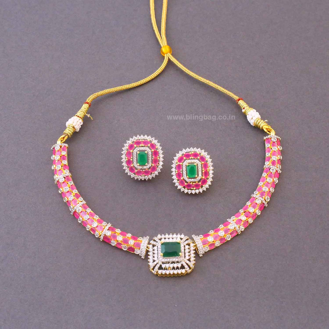 Multicolor Kayki Hasli Antique Jewellery Set- New Arrivals