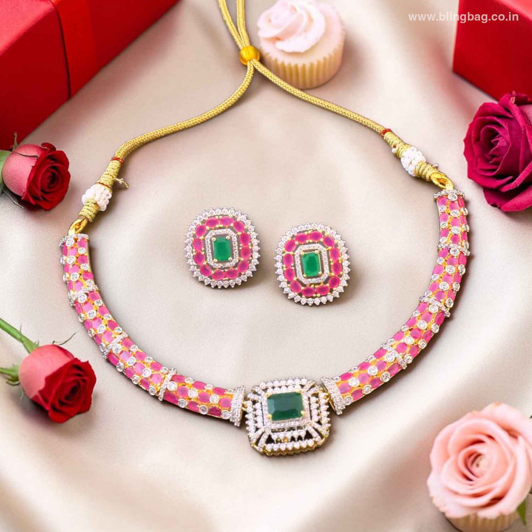 Multicolor Kayki Hasli Antique Jewellery Set- New Arrivals