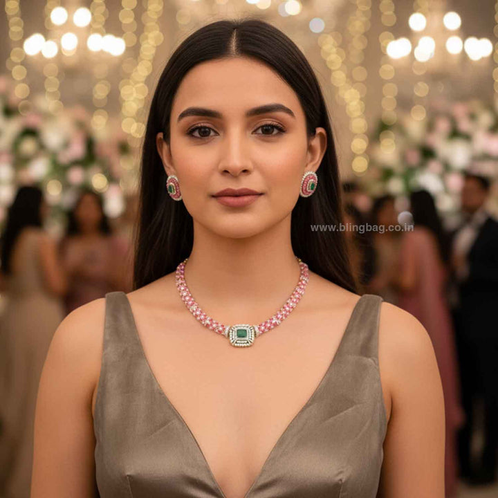 Multicolor Kayki Hasli Antique Jewellery Set- New Arrivals