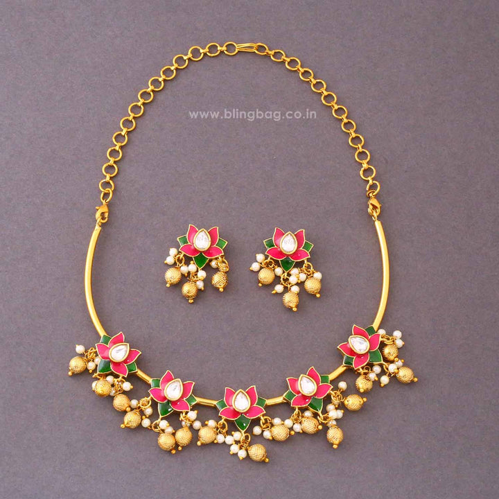 Multicolor Keerthi Antique Jewellery Set- New Arrival